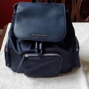 Michael Kor navy backpack purse